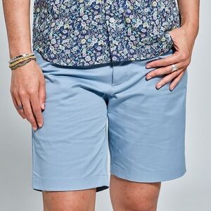 Kirrin Finch Powder Blue Chino Bermuda Shorts Summer Women Non Binary Size 12